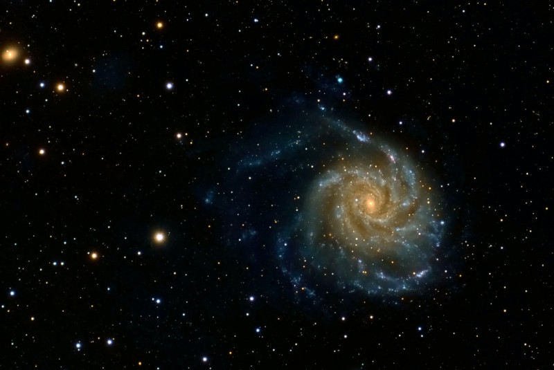 Pinwheel Galaxy in Space